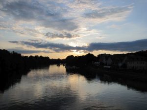 Ein herrlicher Sonnenuntergang an der Donau - Als Dankeschön an Andy